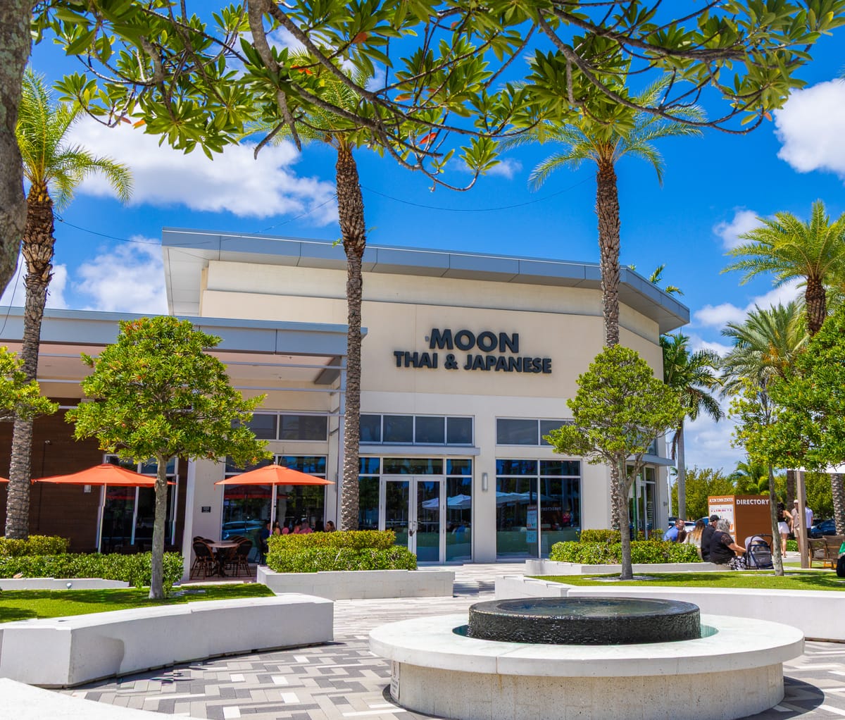 Moon Thai & Japanese storefront at Alton Town Center