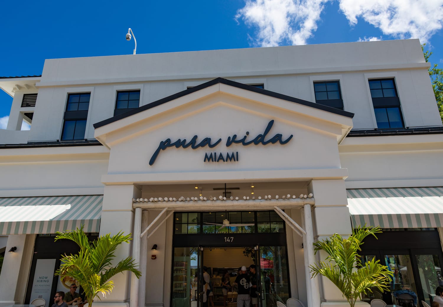 Pura Vida café at Harbourside Place in Jupiter